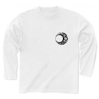 Rising Moon Tribal / Long Sleeve Tシャツ (White)