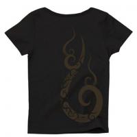 Tear Drop Tribal / Ladies Short Sleeve Tシャツ(Black)
