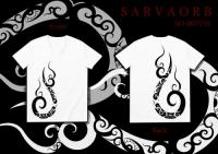 Tear Drop Tribal / Short Sleeve VネックTシャツ (White)