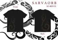Tear Drop Tribal / Short Sleeve VネックTシャツ (Black)