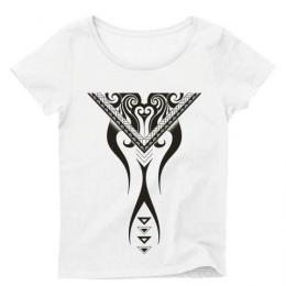 Peata　Niho Tribal /Ladies Short Sleeve Tシャツ(White)