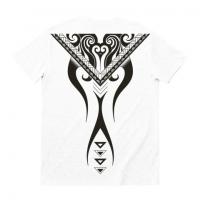 Peata　Niho Tribal / Short Sleeve VネックTシャツ (White)
