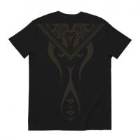 Peata　Niho Tribal / Short Sleeve VネックTシャツ (Black)