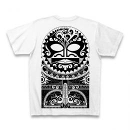 Tiki Mask Tribal / Short Sleeve Tシャツ (White)