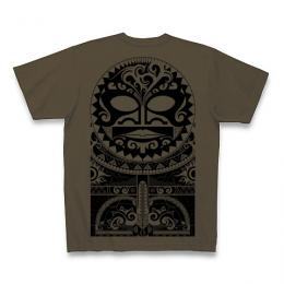 Tiki Mask Tribal / Short Sleeve Tシャツ (Olive)