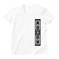 Tiki Mask Tribal / Short Sleeve UネックTシャツ (White)