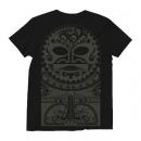 Tiki Mask Tribal / Short Sleeve UネックTシャツ (Black)