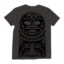 Tiki Mask Tribal / Short Sleeve UネックTシャツ (M・Black)
