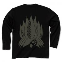 Spiral Lotus / Long Sleeve Tシャツ (Black)