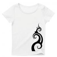 Spiral Lotus / Ladies Short Sleeve Tシャツ (White)