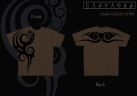 Dark Cell / Short Sleeve Tシャツ (Dark Brown)