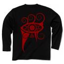 In My Projector / Long Sleeve Tシャツ (Black-Red)