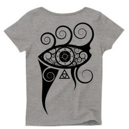 In My Projector / Short Sleeve レディースTシャツ (Grey-Black)