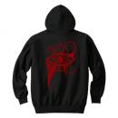 In My Projector / Zip Up Hoodie ジップアップパーカー (Black-Red)