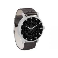 Cosmosys / ビンテージ レザーストラップ 腕時計 [Roman] (Black-White)